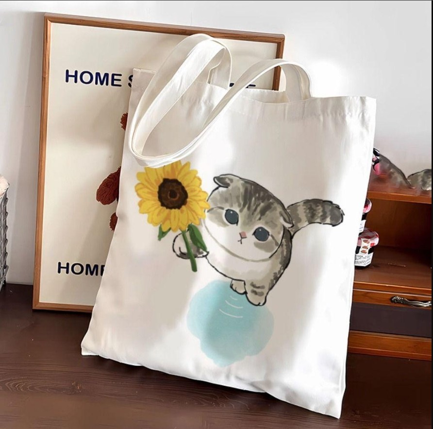 Túi tote vải họa tiết